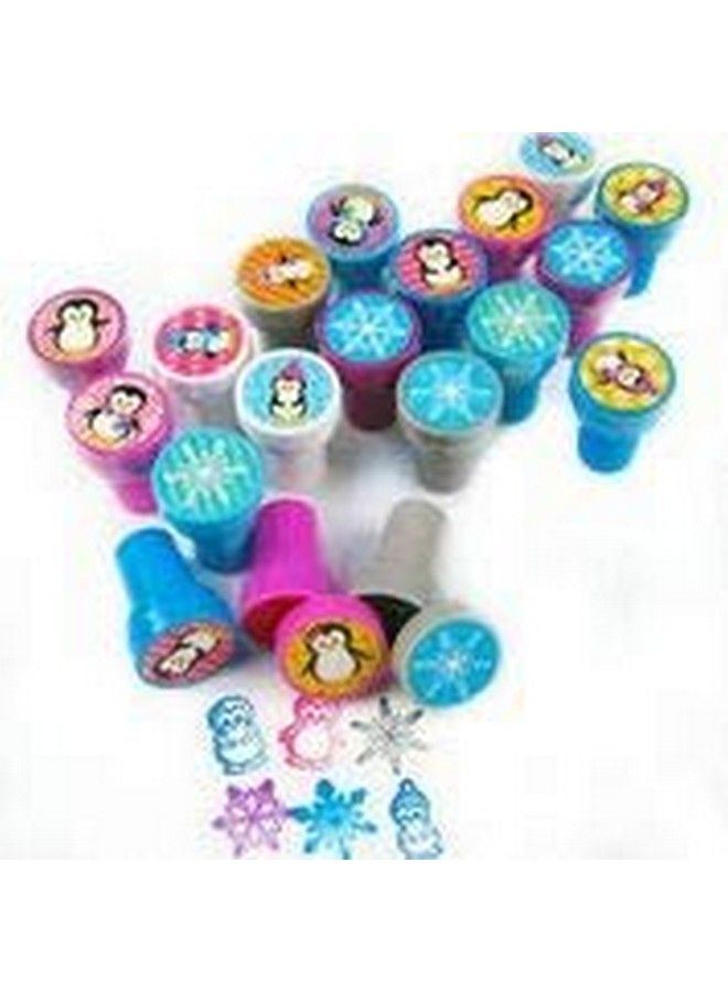 TINYMILLS Tiny Mills 24 Pcs Penguin Assorted Stamps For Kids Self Ink Stamps (12 Different Designs) Birthday Party Stocking Stuffers Party Favors Goody Bag Filler Treats Classroom Rewards - Image 5