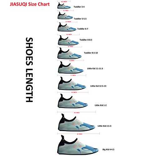 JIASUQI Kids Boys Outdoor Pool Swimming Walking Water Shoes for Aerobics Dot Black US 4-4.5 M Big Kid - Image 3