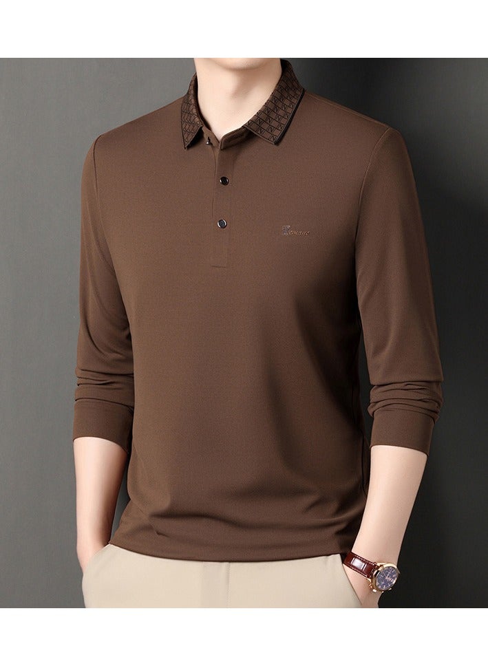 Shougu Business And Leisure High-end Elastic Wrinkle Resistant Polo Shirt  - Image 1
