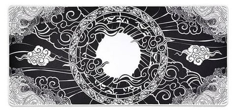 وسادة ماوس الألعاب مقاس - phangkey amaterasu - 70X30 سم - حواف مخيطة قاعدة مطاطية مضادة للانزلاق - مُحسّنة لجميع حساسيات الماوس وأجهزة الاستشعار - حركات الماوس السريعة (70X30 سم)