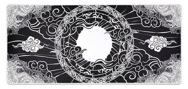 Gaming Mouse Pad Size - phangkey amaterasu - 70X30 CM - Stitched Edges Anti-slip rubber base - Optimized for all mouse sensitivities and sensors - speedy mouse movements (70X30 CM) - Image 1