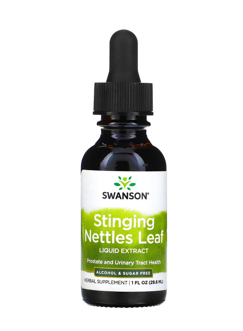 سوانسون مستخلص أوراق القراص السائلة  خالٍ من الكحول والسكر  1 أونصة سائلة (29.6 مل)