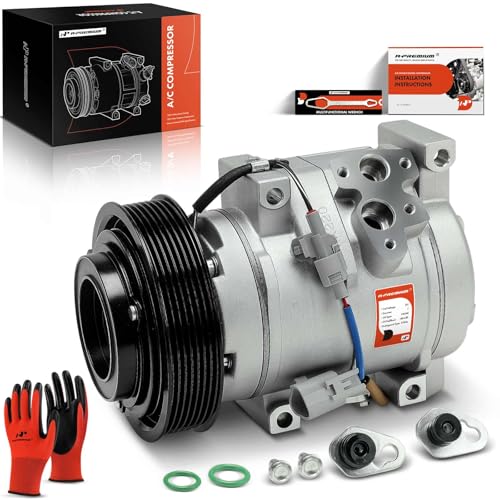 A-Premium Air Conditioner AC Compressor with Clutch Compatible with Toyota Camry 2.4L 2002-2006, Highlander 2001-2007, Solara 2002-2008 - Image 1