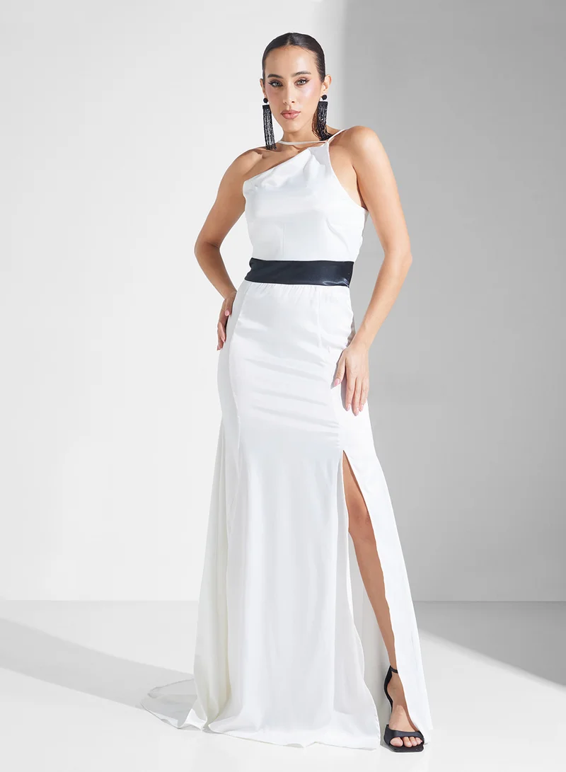 Ella Limited Edition Asymmetric Belted Dress