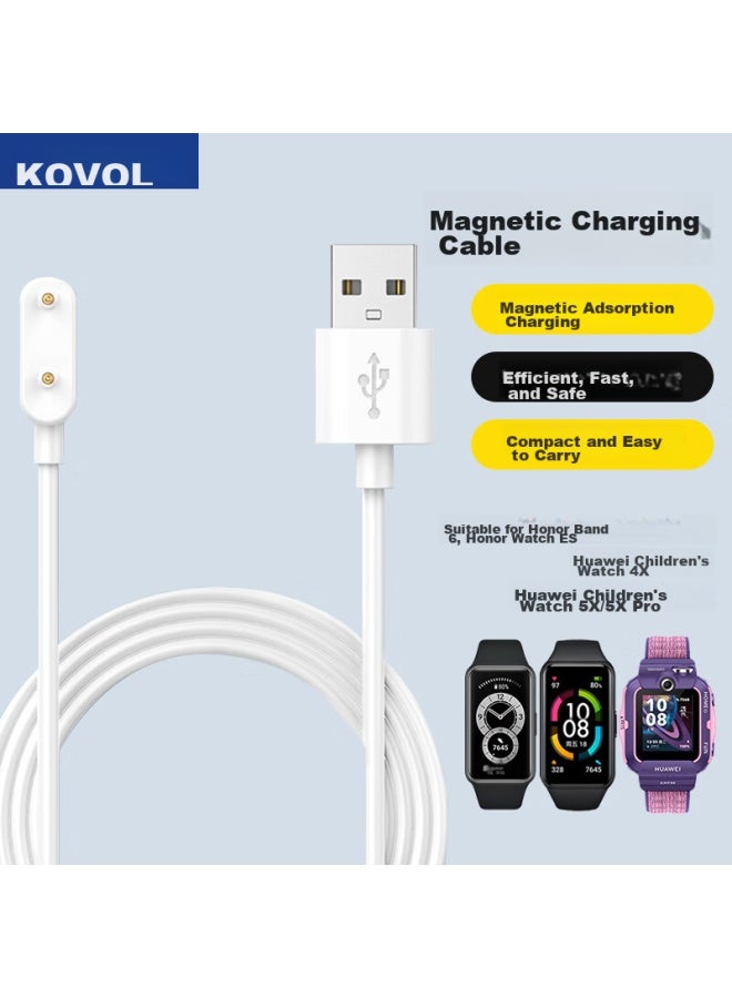 KOVOL Magnetic Charging Cable Compatible With Huawei Children's Phone Watch 4x/5xpro, Watch Fit, Honor Band 6/es Charger, Magnetic Power Cord - Image 1