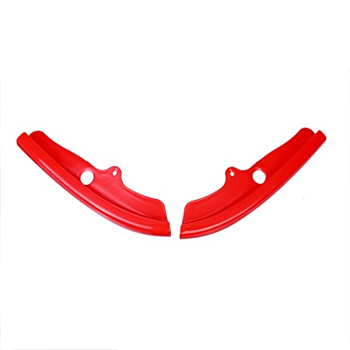 SOSEGA Front Bumper Lip Splitter Protector Cover Replacement Part for 2015-2023 Dodge Challenger Scat Pack R/T GT SRT Not for Plus,Widebody (2pcs/Set) (Red) - Image 5