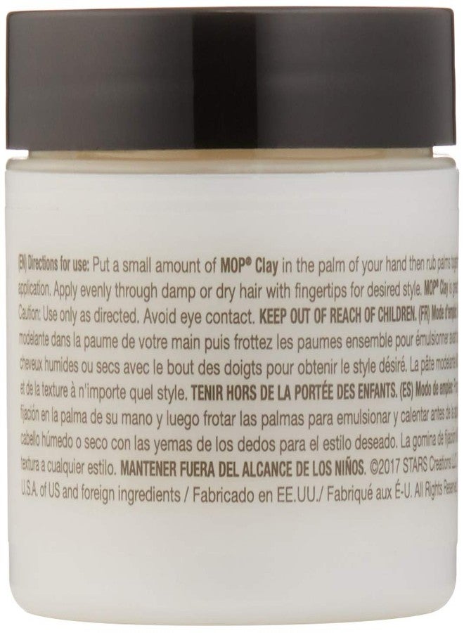 MOP Basil Mint Firm Hold Clay, 2 Oz., Long Lasting Hold, Definition, Textured Matte Finish For All Hair Types - Image 2