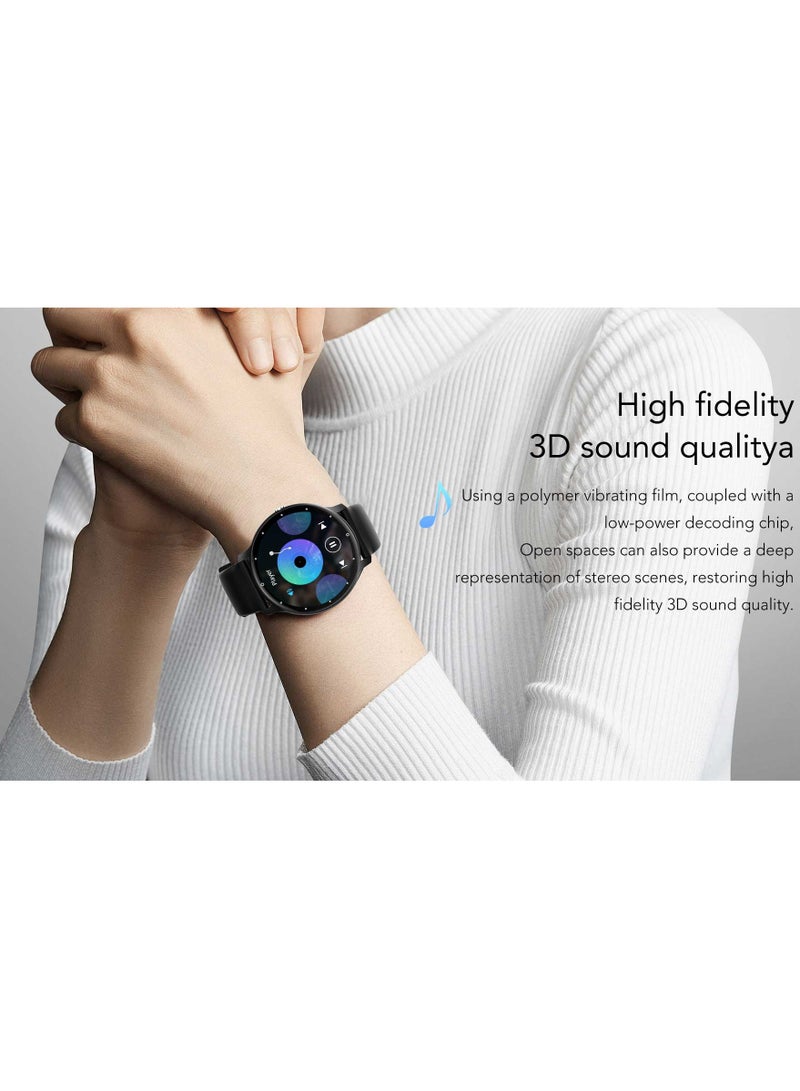 ساعة ذكية ZL02C Pro مع تتبع معدل ضربات القلب ومكالمات BT وشاشة دائرية مقاس 1.28 بوصة للجنسين (وردي) - Image 5