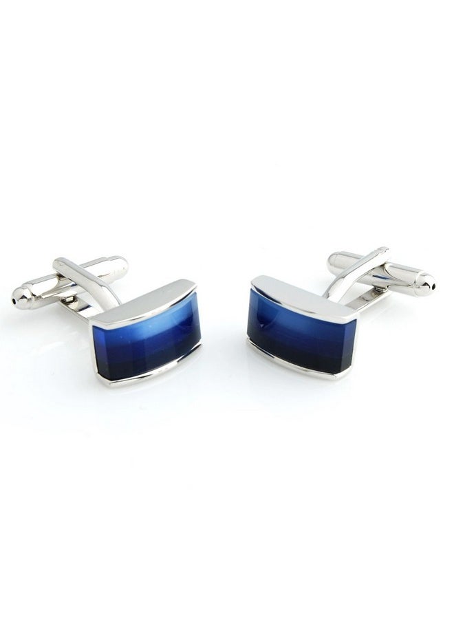 Peluche Blue and Silver Multiple Stone Studded Cufflinks for Men - pzsku/ZCF2B99E5AB7DA05AA074Z/45/_/1737721292/94a20071-ed99-43d9-8205-9d98aa287cba