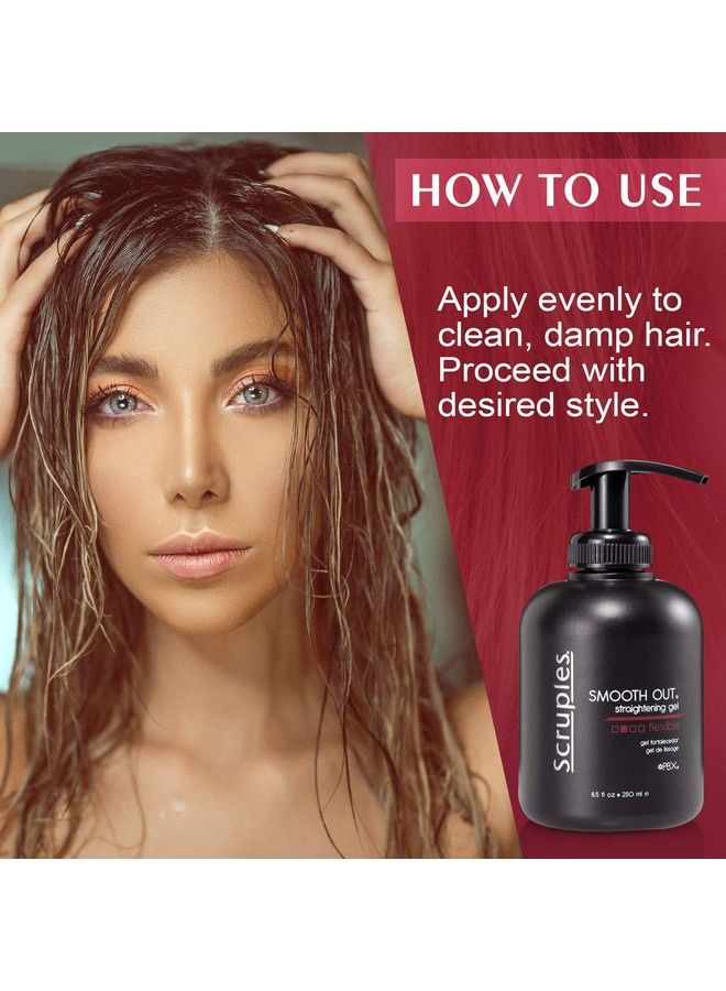 Scruples Smooth Out Hair Straightening Gel (8.5Oz) Antifrizz Hair Balm For Men & Women Conditioning & Smoothening Cream Controls Curls Suitable For All Hair Types Pack Of 2 - Image 5