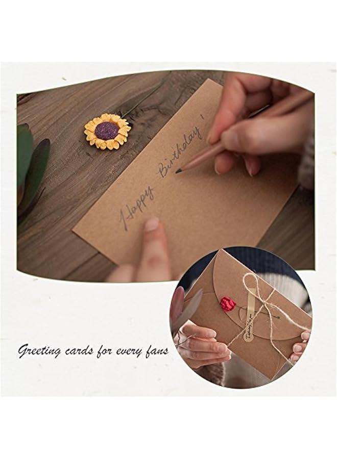 Arabest 100Pcs Premium Gift Card Envelopes, 4 x 2.8 inch Mini Greeting Cards, Small Gift Card Holders with Heart Shaped Clasp, Mini Envelopes for Note Cards, Weddings Holidays Baby Showers Birthdays - Image 5