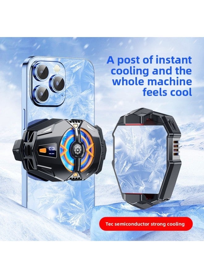 2023 J20 Mobile Phone Radiator Digital Display Semiconductor Back Clip Refrigeration Cooling Artifact Explosions-Color:J20 【digital Black】】 - Image 4
