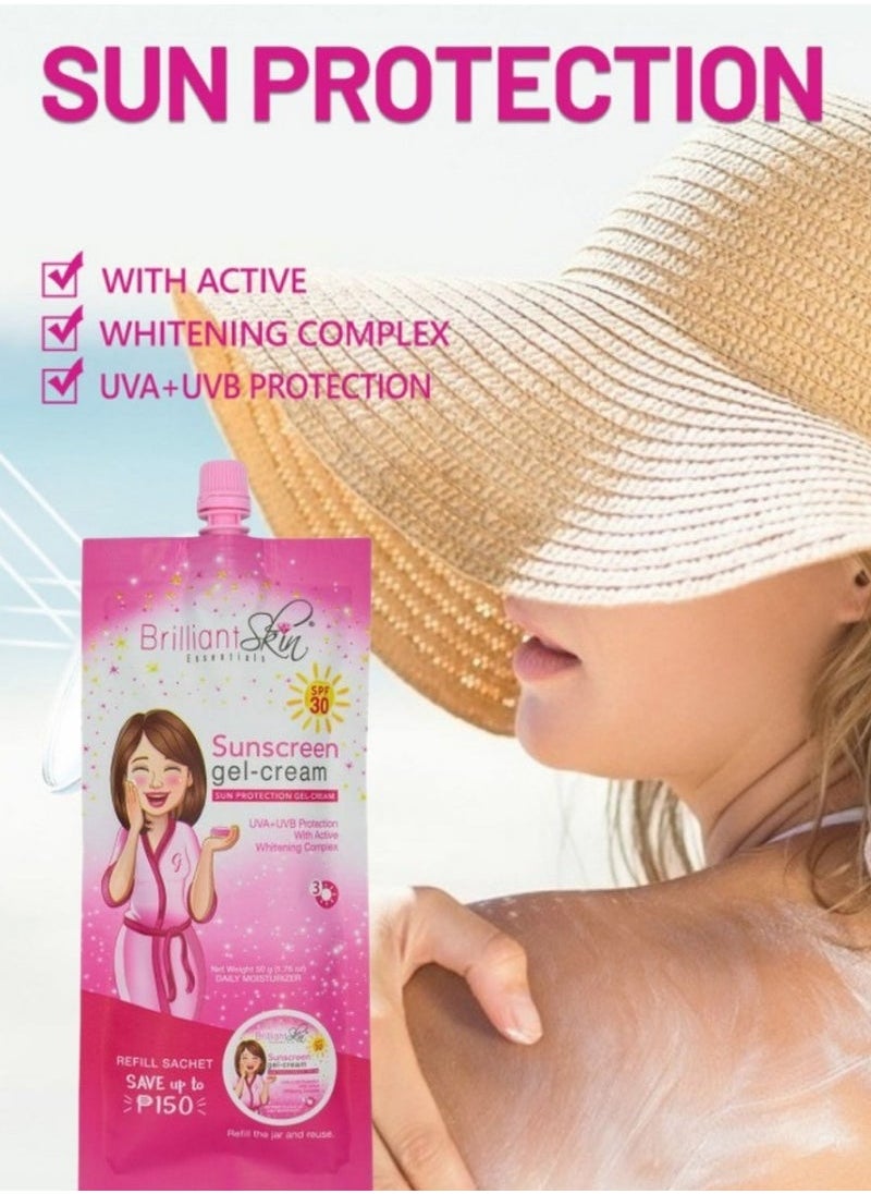 بريليانت سكين - كريم جل واقي من الشمس SPF30 50 جرام - Image 1