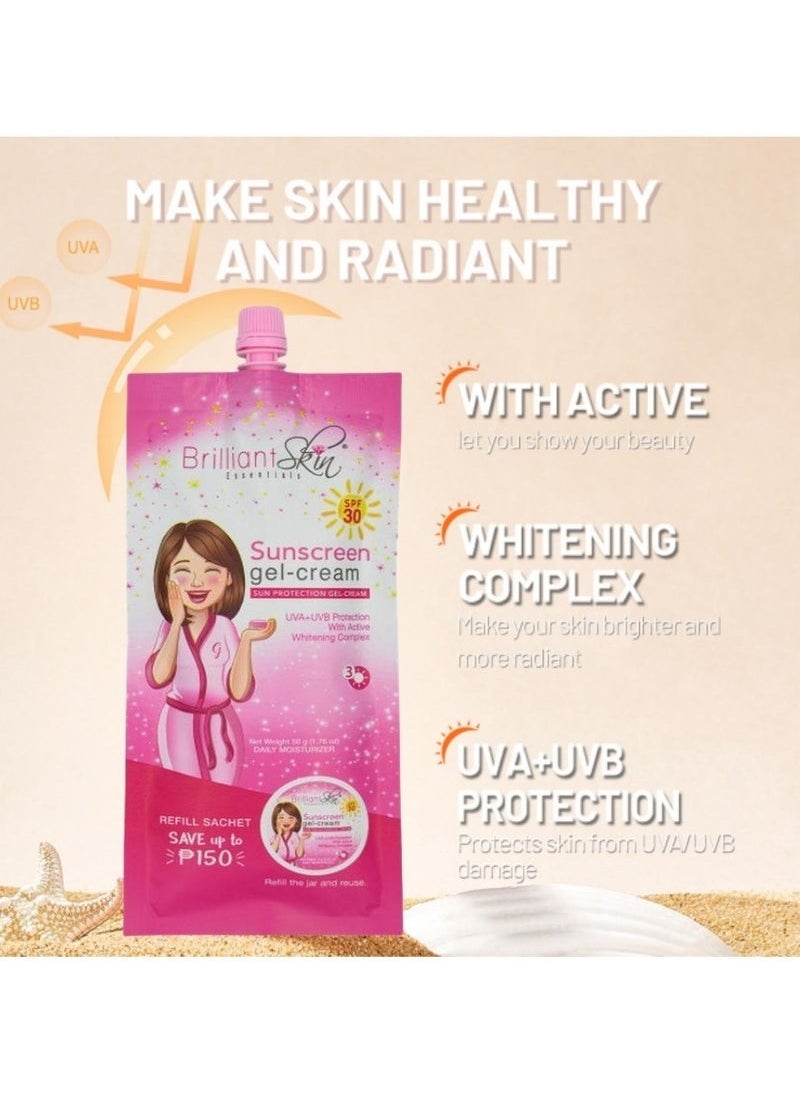 بريليانت سكين - كريم جل واقي من الشمس SPF30 50 جرام - Image 1