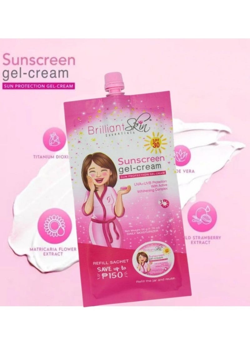 بريليانت سكين - كريم جل واقي من الشمس SPF30 50 جرام - Image 1