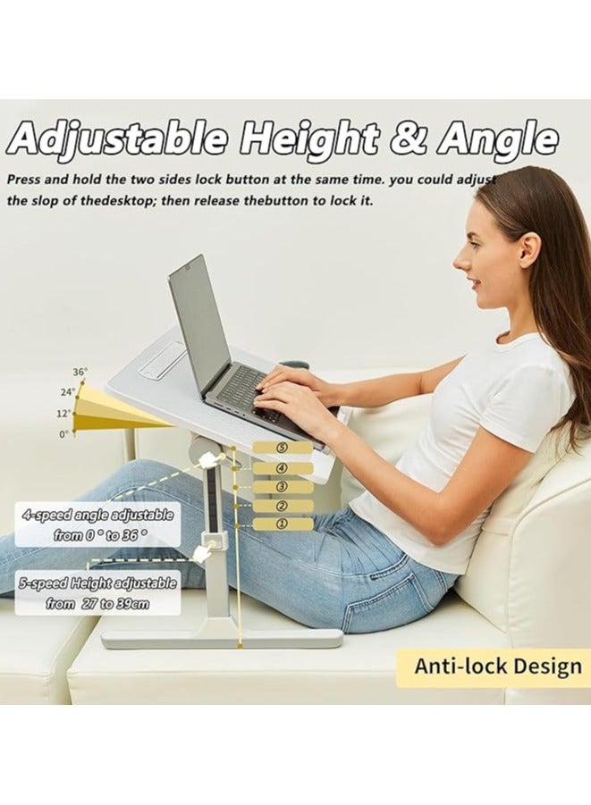 Green Tiger Laptop Bed Tray Desk with LED Desk Light,Large Portable Laptop Desk for Bed,Foldable Desk Bed Tray,Adjustable Laptop Table, Lap Desk for Writing and Reading with Storage Drawer - Image 5