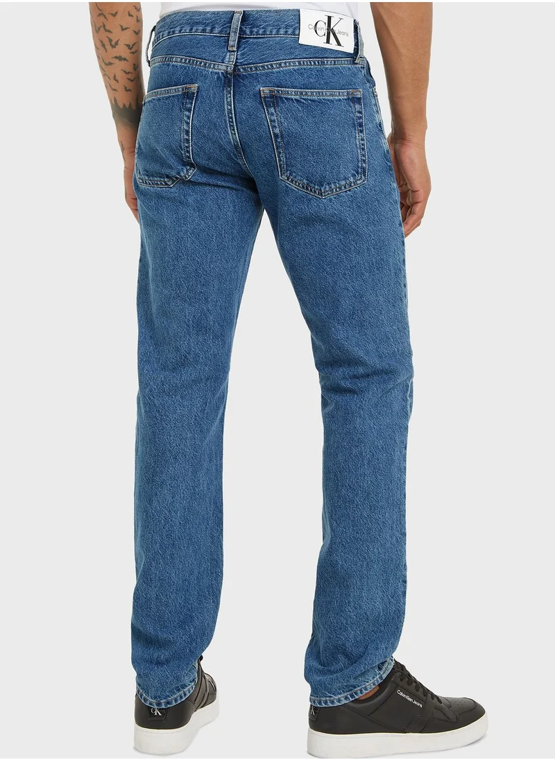 Calvin Klein Jeans Light Wash Straight Fit Jeans