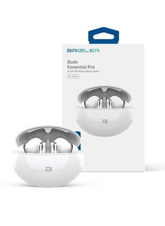 Wireless Stereo Earbuds Bluetooth 5.3, Hand Free Call, Lightweight Comfort Fit Headphones, White