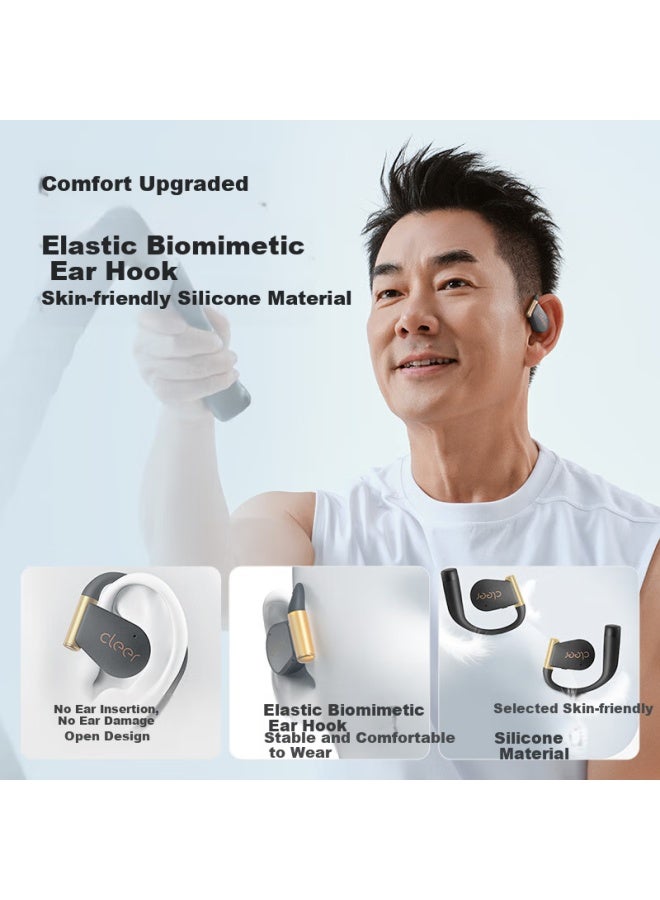 Cleer Arc 5 Lite Open-Ear Ai-Powered Dolby Sound Master Bluetooth Sport Earphones Gift Compatible With Huawei Apple Xiaomi Obsidian Black - Image 3