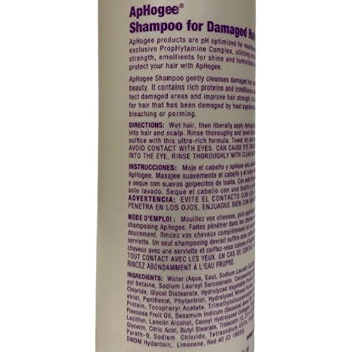 ApHogee Shampoo for Damaged Hair, 16 Fl Oz (Pack of 3)– Restores Strength, Shine, and Manageability - Image 2