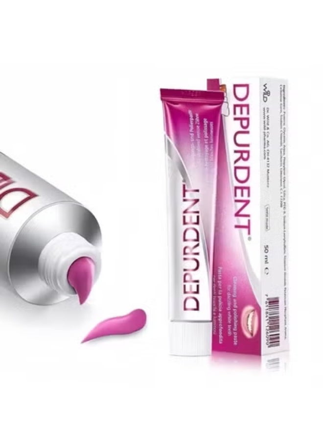 DEPURDENT Toothpaste focusing on cavity prevention, stain removal and long-lasting fresh breath - 50ml - Image 1