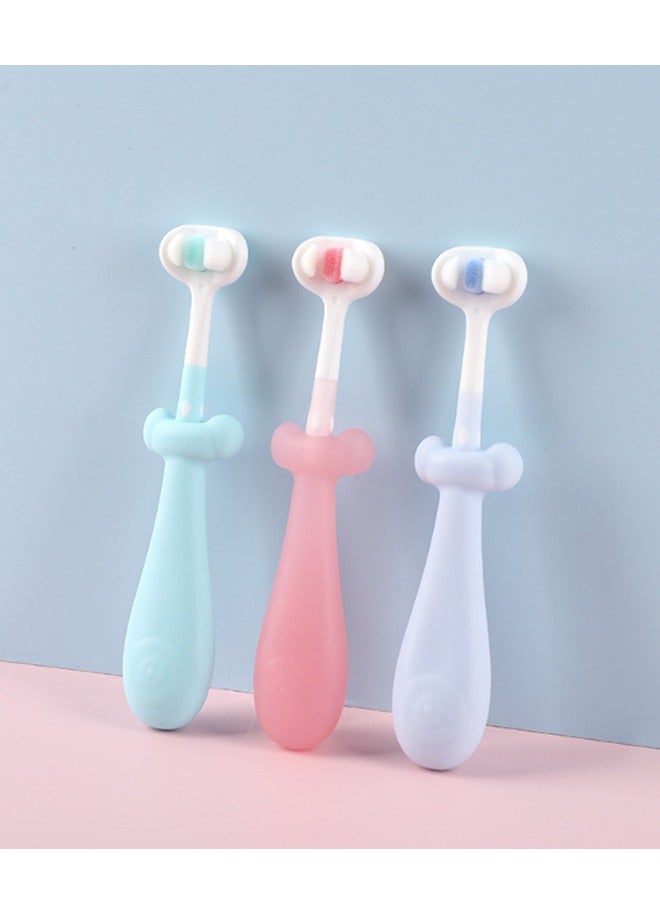 Beauenty 3 Pcs Three Sided Soft Hair Toothbrush - Image 1