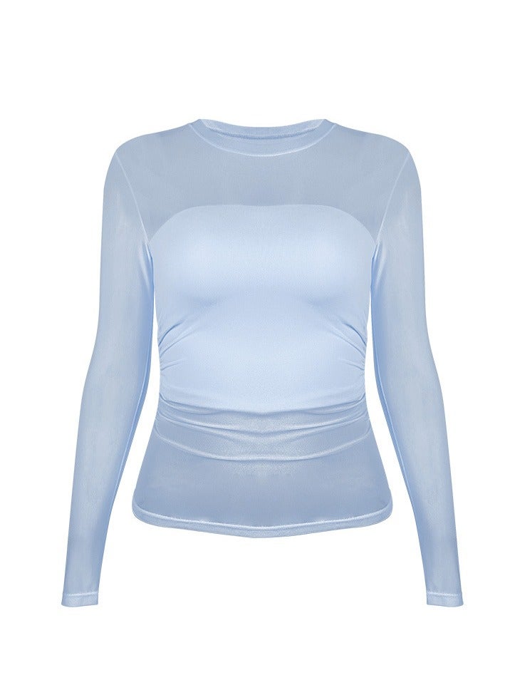 Two Pieces Of Mesh Sports High Elasticity Breathable Yoga Clothes For Women's Vacation - Image 1