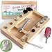 Deartisan Montessori Screwdriver Board Set Real 17 Pcs 12 Holes Fine Motor Skills 3 4 5 Kids Patience Basic Life Skill Educational Wooden STEM Toys for Toddler Preschool Materials Busy Sensory Tools - Image 2