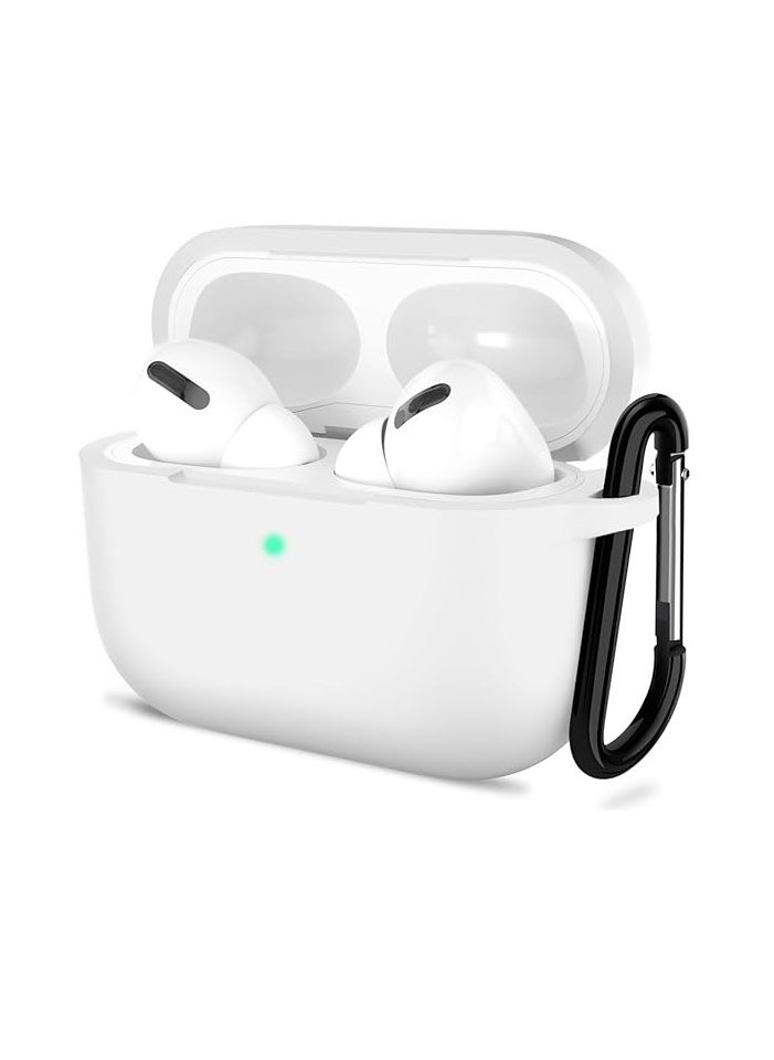 wexon Protective Shockproof Silicone Case Cover for Apple AirPods pro 2 Generation White  - Image 1