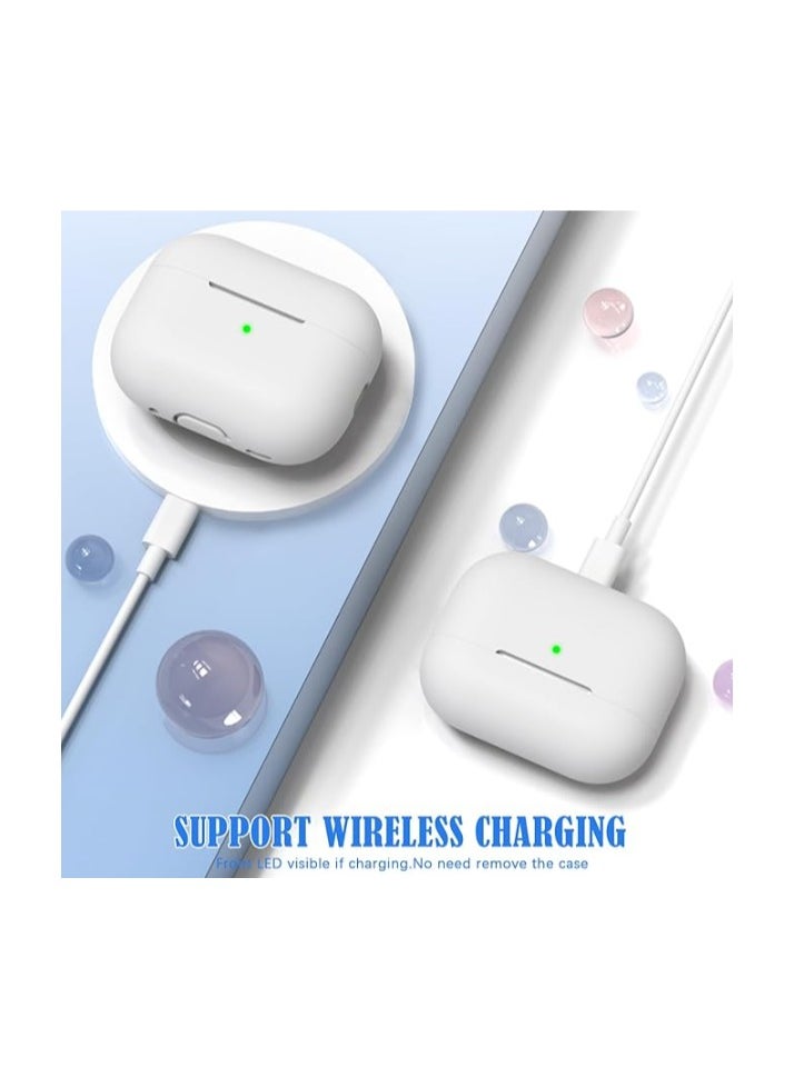 wexon Protective Shockproof Silicone Case Cover for Apple AirPods pro 2 Generation White  - Image 5