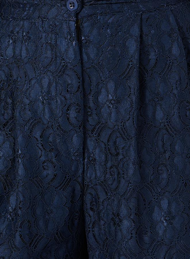 Styli Mid Rise Wide Leg Lace Pants  - Image 3