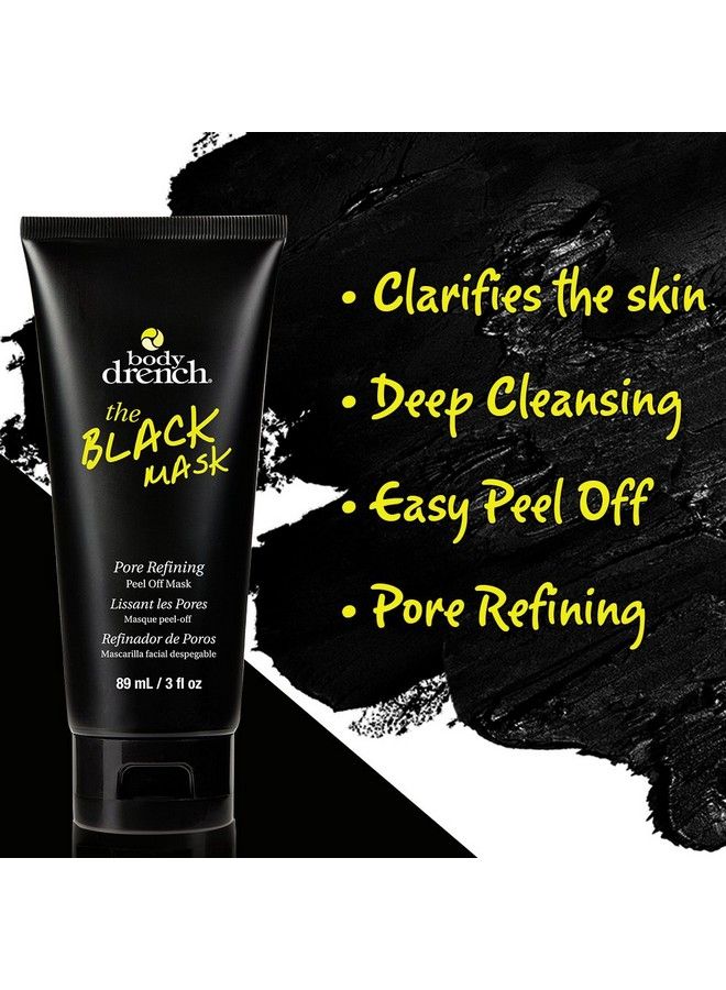 Body Drench The Black Mask Pore Refining Peel Off Facial Mask 2 Pack - Image 3