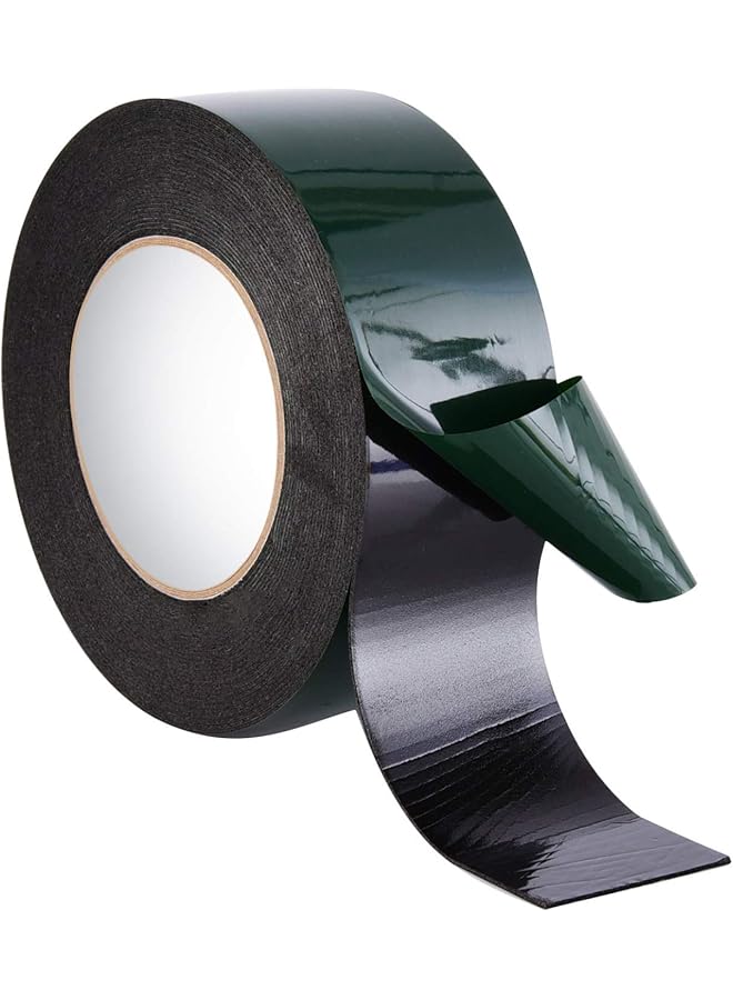 PROMASS Foam Waterproof Mounting Adhesive Tape Roll for Automotive Grade Car Trims Number Plate Photo Frame Fixing - Black, 10m (50 mm)  - Image 1