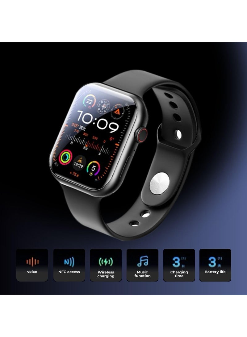 Remax Mena Smartwatch Letar Series SE 15 Wireless Charging in 3 hours, Fitness, Heart Rate, Multiple Sport Modes, Dynamic Island, Long Battery Life 3 days (Black) - Image 5