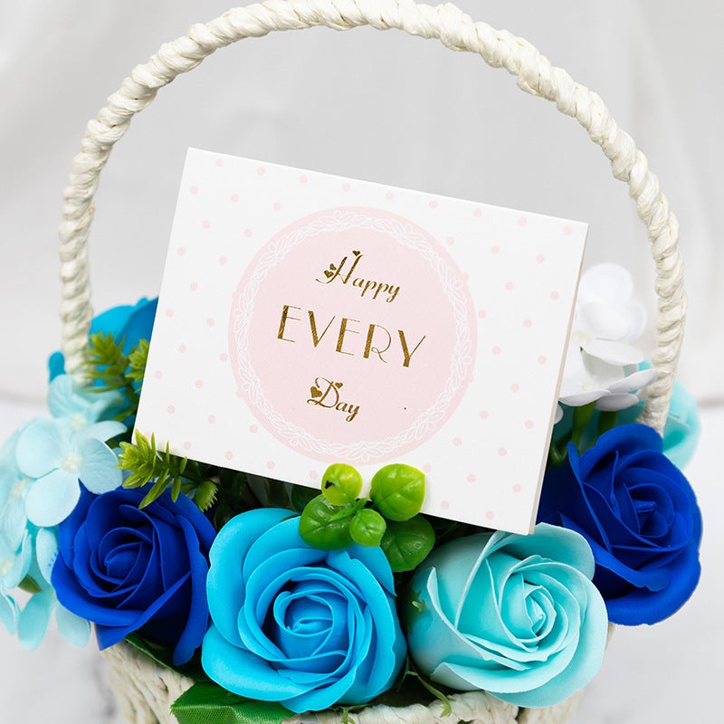 Business Simple Bronzing Greeting Card Creative Lover Christmas Baking Flower Shop Birthday Thank You Blessing Card - Image 4