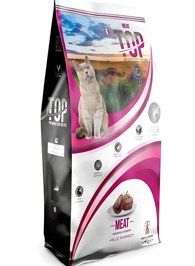 Cat Adult Dry Food With Meat Flavor 3KG Italian Made