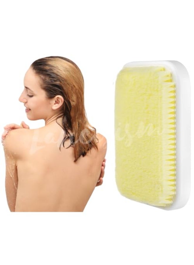 Lancisism Wall Mounted Back Scrubber Large Exfoliating Brush with Self Adhesive Hook for Shower Bathing Scrub Brush Back Brush Body Scrubber Shower Accessories 79 x 119 inches - Image 1