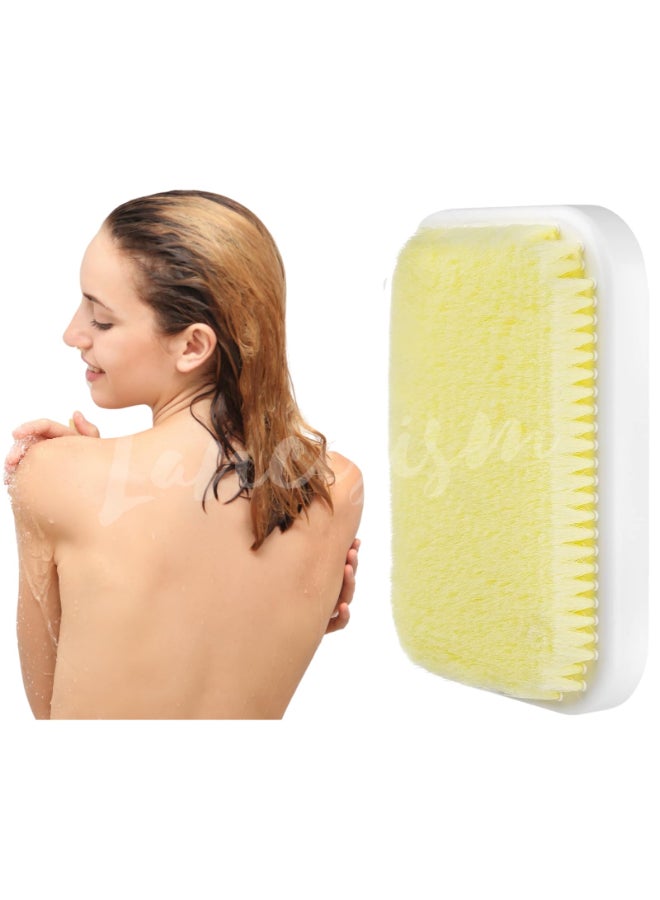 Lancisism Wall Mounted Back Scrubber Large Exfoliating Brush with Self Adhesive Hook for Shower Bathing Scrub Brush Back Brush Body Scrubber Shower Accessories 79 x 119 inches - Image 2