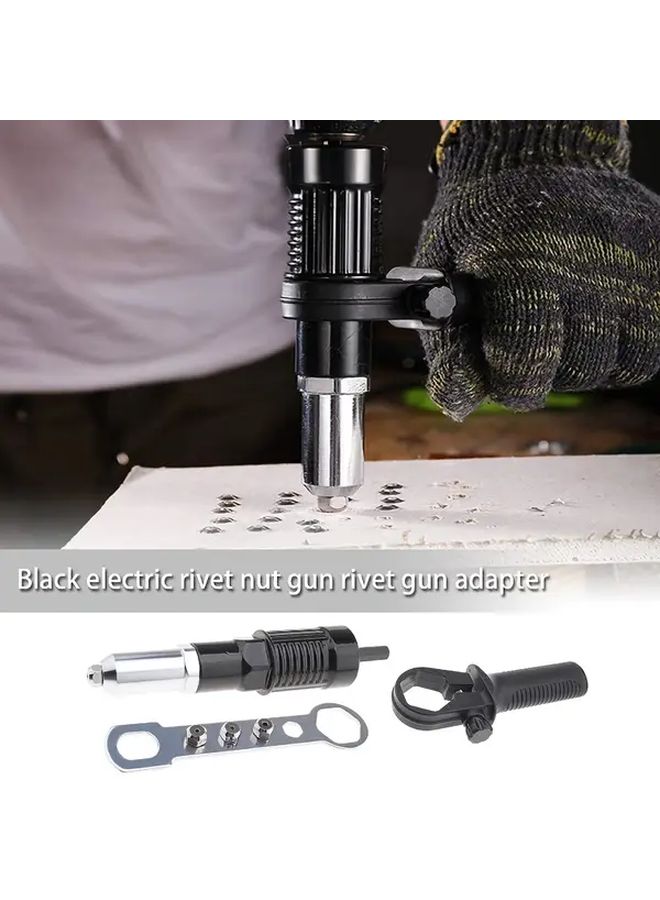Aluminum Alloy Rivet Gun Adapter Set with Hex Shaft and Multiple Rivet Sizes - Image 5