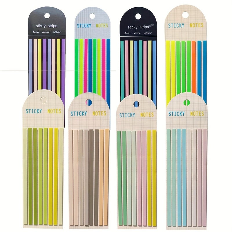 Transparent Waterproof Writable Sticky Notes Long Strip Index Stickers Style H - Image 1