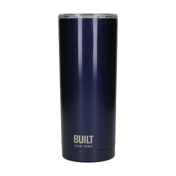 INSULATED TRAVEL MUG STAINLESS STEEL MIDNIGHT BLUE 590ML