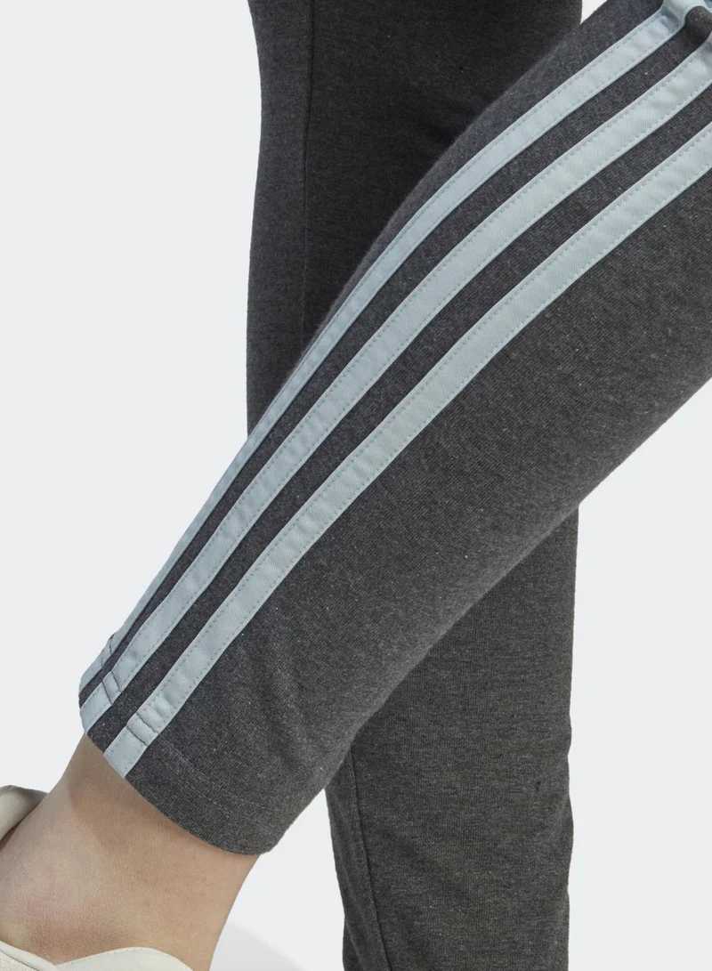 adidas بنطال رياضي أساسي بخصر عالي وشعار الماركة