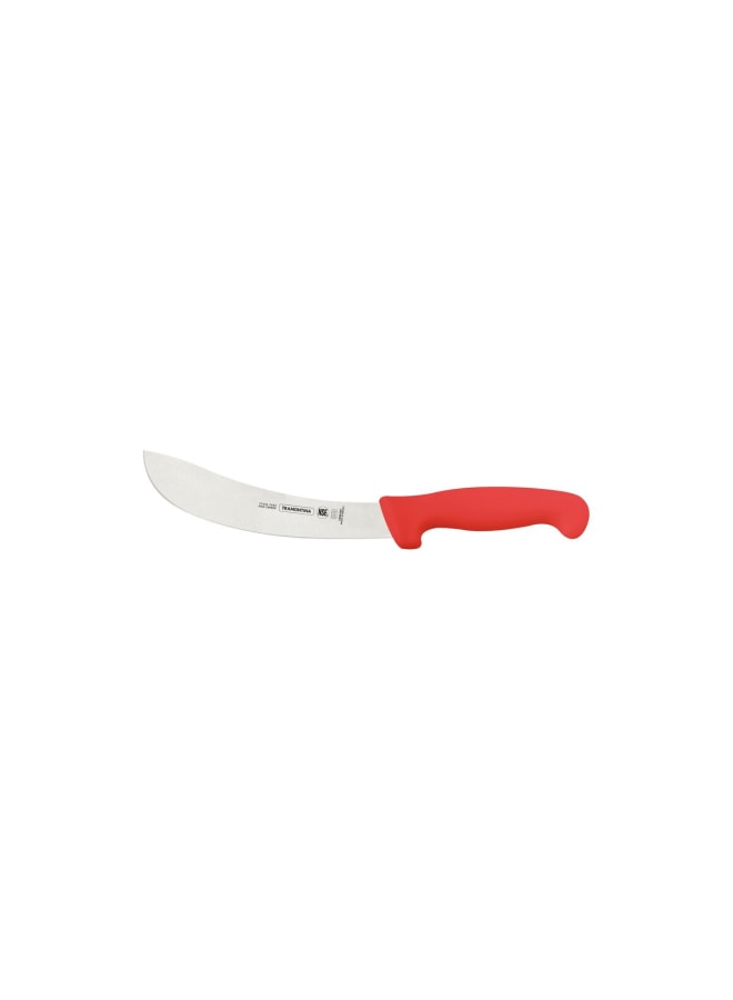 TRAMONTINA Professional Skinning Knife – 7-Inch Stainless Steel Blade with Red Textured Polypropylene Handle – Heavy-Duty & Comfortable Grip - Image 1
