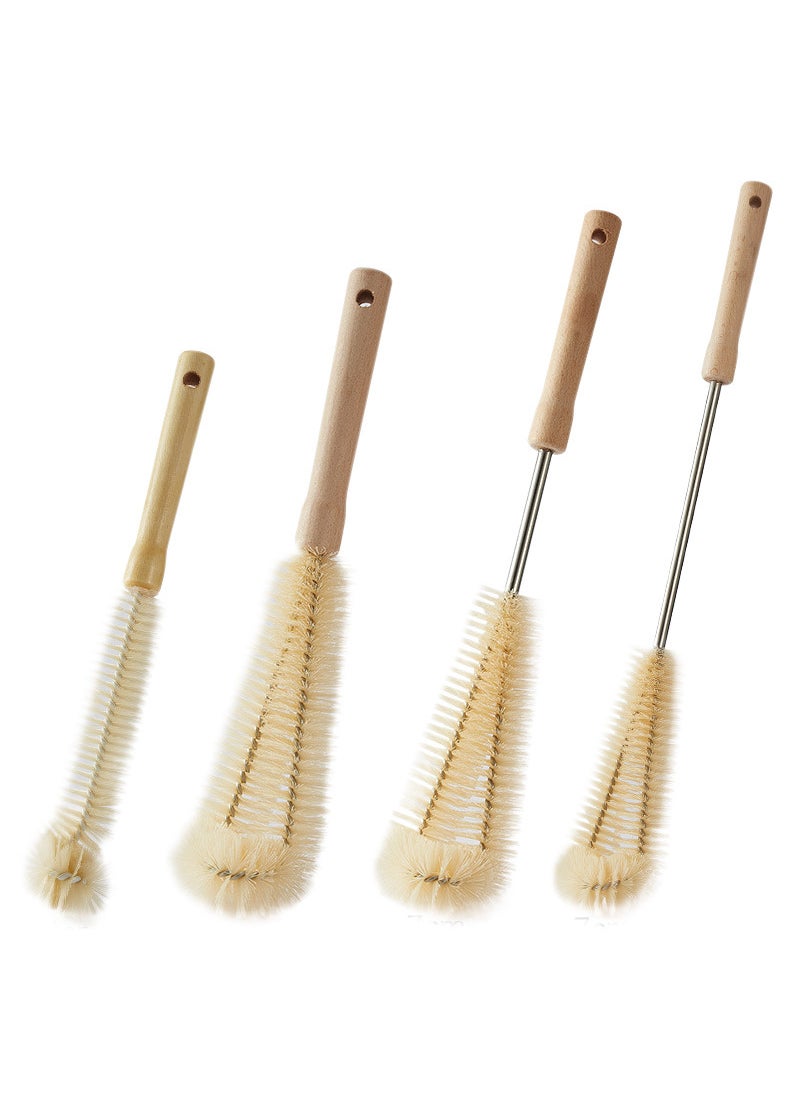 Generic Household wooden handle Cup brush long handle brush wash cup brush milk bottle no dead corner kitchen bottle cleaning artifact factory direct sales  - Image 5