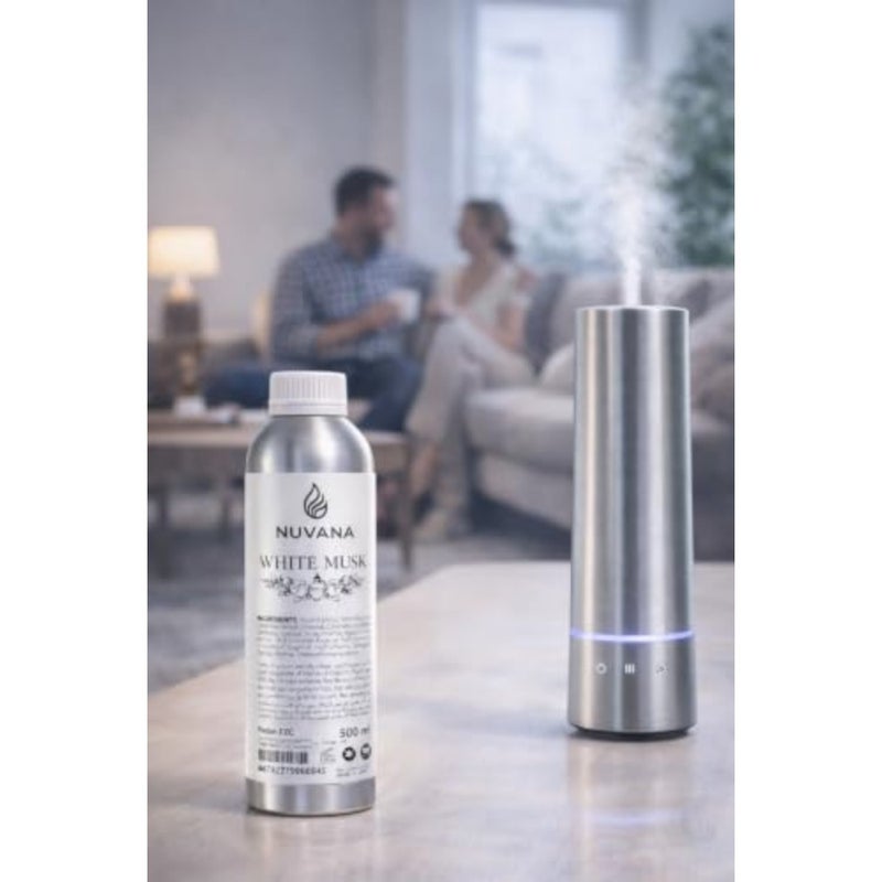 White Musk Home Fragrance Oil, 500 ml Long-Lasting Soft Musk Aroma for Diffusers, Humidifiers, Oil Burners, Potpourri Home Scenting - Image 4