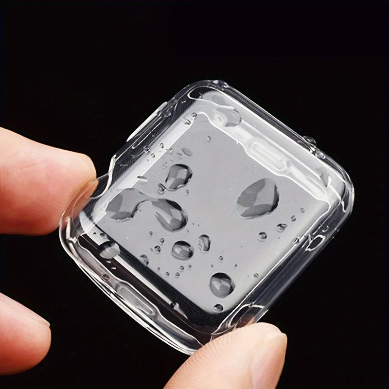 واقي شاشة من TPU شفاف ورقيق مع تغطية كاملة (قطعتان) مناسب لساعة Apple Watch مقاس 45 ملم - Image 4