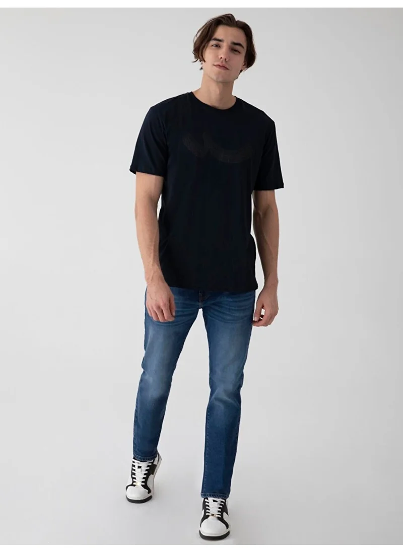 إل تي بي Navy Blue T-Shirt