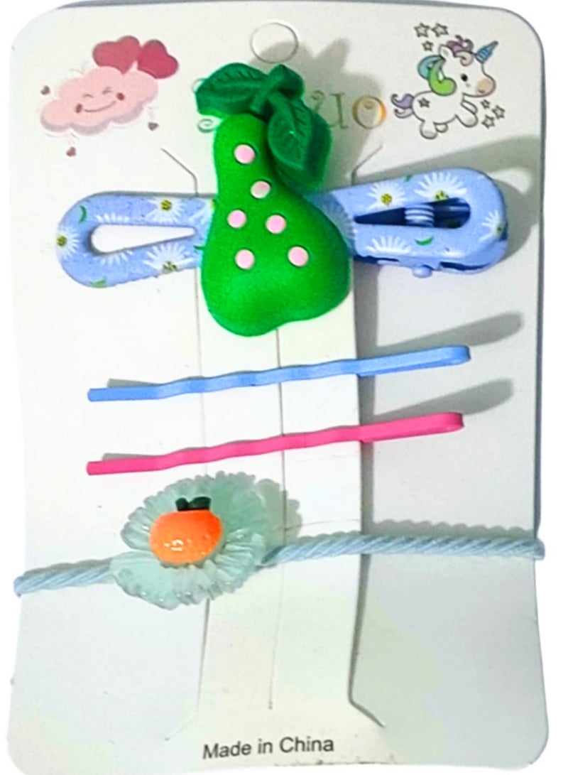 Set of 150 Girly colorful elastic hair bobbles ties and 4 hair care pieces - Image 2