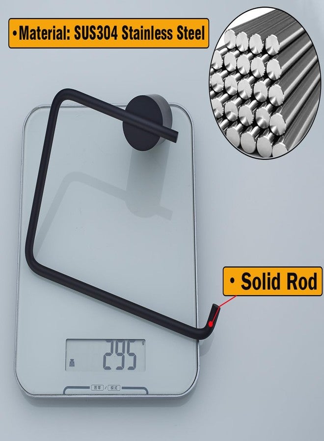 RANDOM Towel Holder for Bathroom Wall Mounted Matte Black Towel Ring Solid Stainless Steel Hand Towel Holder,Screw-in.RD-96068-5MB-2 - Image 3