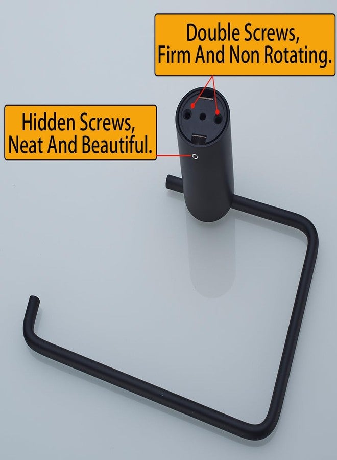 RANDOM Towel Holder for Bathroom Wall Mounted Matte Black Towel Ring Solid Stainless Steel Hand Towel Holder,Screw-in.RD-96068-5MB-2 - Image 4